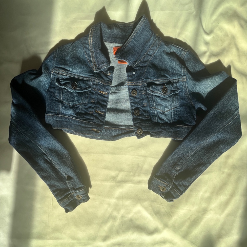 Y2K Supper Cropped Jean Jacket